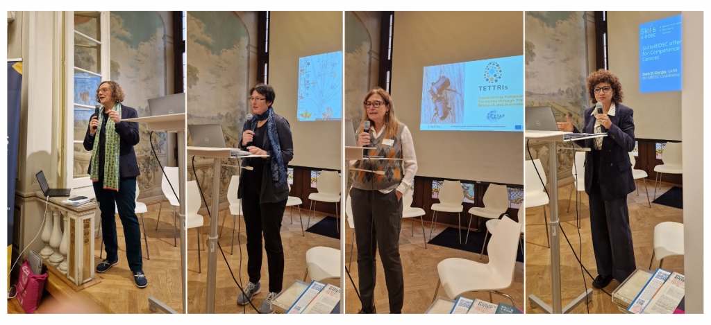 Michaela Kauer (Vienna House), Katrin Vohland (NHMW), Ana Casino (CETAF/TETTRIs), Sara Di Giorgio (Skills4EOSC/GARR). 